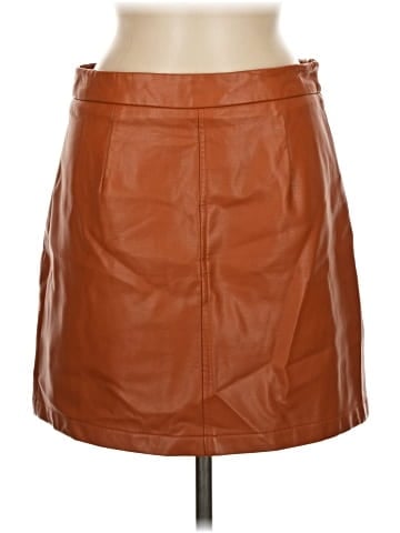 French Connection Faux Leather Skirt (view 1)