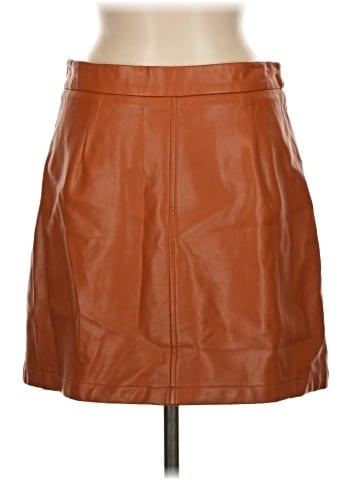 French Connection Faux Leather Skirt (view 2)