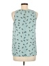 Ann Taylor LOFT Outlet 100% Polyester Teal Sleeveless Blouse Size M - photo 2