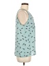 Ann Taylor LOFT Outlet 100% Polyester Teal Sleeveless Blouse Size M - photo 4