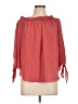MICHAEL Michael Kors Red 3/4 Sleeve Blouse Size L - photo 1