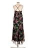 Miami 100% Polyester Tropical Black Casual Dress Size 8 - photo 2