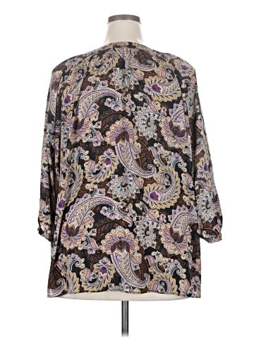 Rose + Olive 3/4 Sleeve Blouse (view 2)