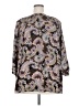 Rose + Olive 100% Polyester Paisley Gray 3/4 Sleeve Blouse Size 2X - photo 2