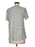Caslon Stripes Gray Short Sleeve T-Shirt Size M - photo 2