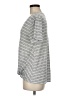 Caslon Stripes Gray Short Sleeve T-Shirt Size M - photo 5