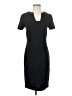 St. John Solid Black Casual Dress Size 4 - photo 1
