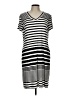 Chico's Stripes Silver Casual Dress Size Lg (2) - photo 1