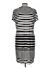 Chico's Stripes Silver Casual Dress Size Lg (2) - photo 2
