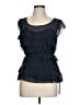 Floreat 100% Silk Black Sleeveless Silk Top Size 10 - photo 1