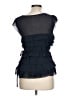 Floreat 100% Silk Black Sleeveless Silk Top Size 10 - photo 2