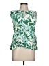 Assorted Brands 100% Rayon Green Sleeveless Blouse Size L - photo 1
