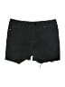Seven7 Black Denim Shorts Size 10 - photo 1