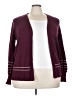 retrology Stripes Burgundy Kimono Size 2X - photo 1