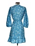 New Look 100% Polyester Polka Dots Blue Casual Dress Size 0 - photo 2