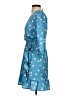 New Look 100% Polyester Polka Dots Blue Casual Dress Size 0 - photo 5