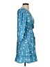 New Look 100% Polyester Polka Dots Blue Casual Dress Size 0 - photo 4