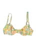 Unbranded Floral Yellow Swimsuit Top Size XXS - photo 1