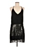 Walter Baker 100% Polyester Metallic Black Cocktail Dress Size 8 - photo 1