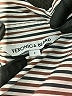 Veronica Beard Stripes Silver Gray Long Sleeve Blouse Size 2 - photo 6