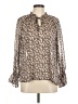 Collective Concepts 100% Polyester Brown Long Sleeve Blouse Size M - photo 1