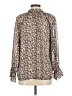 Collective Concepts 100% Polyester Brown Long Sleeve Blouse Size M - photo 2