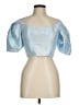 Topshop Blue 3/4 Sleeve Blouse Size 6 - photo 1
