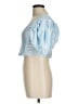 Topshop Blue 3/4 Sleeve Blouse Size 6 - photo 5