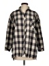 Lovers + Friends Plaid Tan 3/4 Sleeve Button-Down Shirt Size S - photo 1