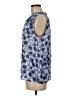 Zac & Rachel 100% Polyester Blue Sleeveless Blouse Size M - photo 5