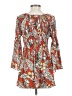Spense 100% Polyester Paisley Orange Casual Dress Size S - photo 2
