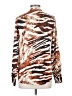 Calvin Klein 100% Polyester Animal Print Brown Long Sleeve Blouse Size S - photo 2