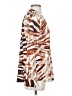 Calvin Klein 100% Polyester Animal Print Brown Long Sleeve Blouse Size S - photo 4