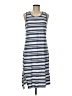 Matty M Stripes Blue Casual Dress Size M - photo 1
