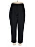 Assorted Brands 100% Polyester Solid Black Dress Pants Size 12 - photo 1