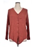 True Craft Burgundy Long Sleeve Blouse Size XL - photo 1