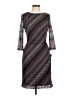 Studio One 100% Polyester Chevron-herringbone Burgundy Cocktail Dress Size 8 - photo 1