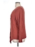 True Craft Burgundy Long Sleeve Blouse Size XL - photo 5