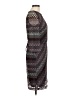 Studio One 100% Polyester Chevron-herringbone Burgundy Cocktail Dress Size 8 - photo 4