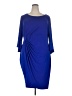 Connected Apparel Blue Cocktail Dress Size 22 - photo 1