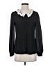 Floreat Black Long Sleeve Blouse Size S - photo 1
