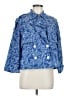 Derek Lam 10 Crosby Paisley Floral Blue Jacket Size M - photo 1