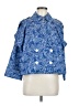 Derek Lam 10 Crosby Paisley Floral Blue Jacket Size M - photo 1