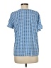 Worthington Houndstooth Blue Short Sleeve T-Shirt Size M (petite) - photo 2