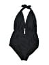 Shekini Solid Black One Piece Swimsuit Size M - photo 1
