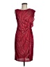 En Focus Studio Burgundy Cocktail Dress Size 6 - photo 1