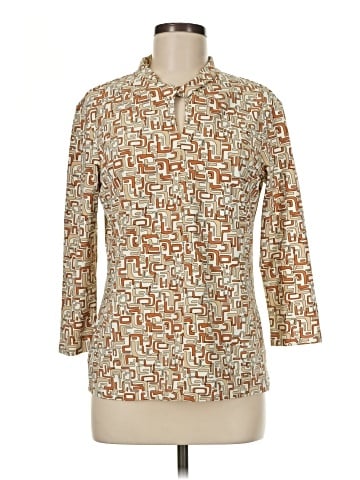J. McLaughlin 3/4 Sleeve Button-Down Shirt (view 1)