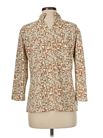 J. McLaughlin 3/4 Sleeve Button-Down Shirt (view 2)