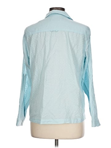 Violeta By Mango Long Sleeve Button Down Shirt - back