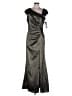 Xscape Metallic Gray Cocktail Dress Size 16 - photo 1